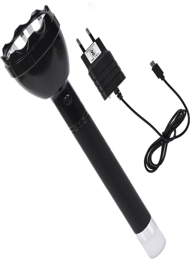 MZ 60W (Rechargeable LED Torch) New 2in1 900M Range Beam Waterproof Led Flashlight Torch (Black, 27 cm, Rechargeable) - Image 2